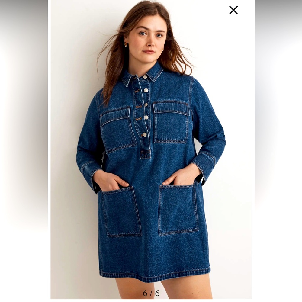 NW Madewell denim mini dress